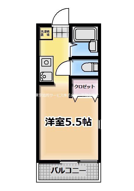 コートビレッジ桜台(1K/1階)の間取り写真