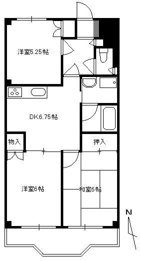 リヴィエール993(3DK/3階)の間取り写真