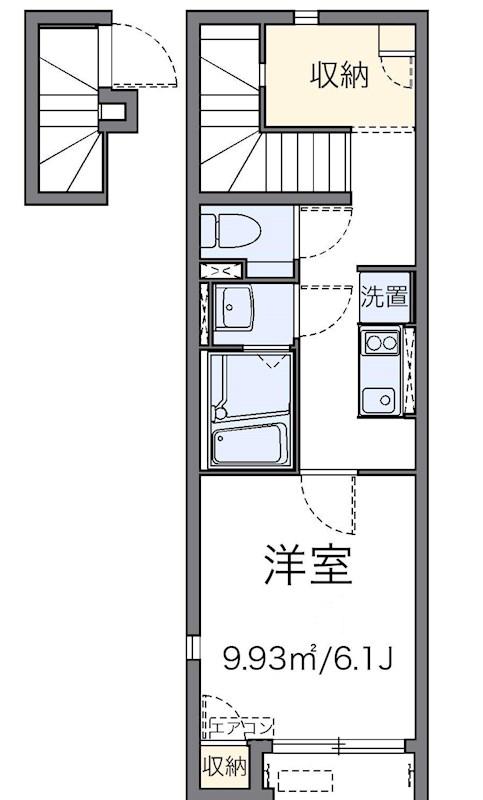 サニーコート西寺尾(1K/2階)の間取り写真