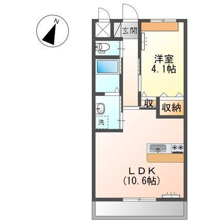 アールズ ハイム(1LDK/2階)の間取り写真