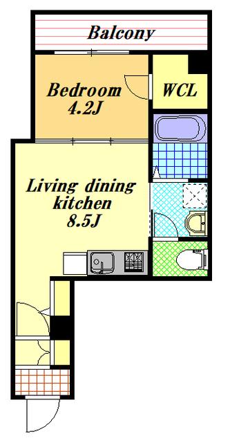 LOHAS DE ROOMS(1LDK/3階)の間取り写真