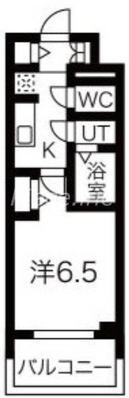 ファステートOSAKAシティゲート(1K/5階)の間取り写真