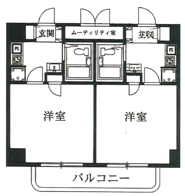 アビタシオンG・I ・C(1K/5階)の間取り写真