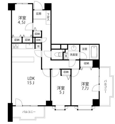 TS GARDEN柏(3LDK/4階)の間取り写真