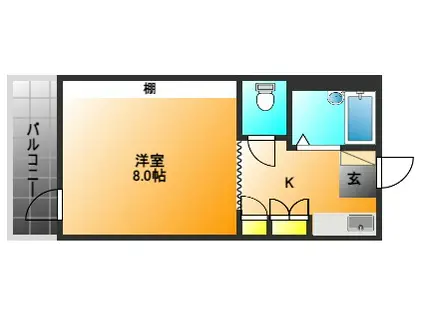 メディカルコーポI(1K/1階)の間取り写真