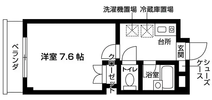 リバーウエスト 1階階 間取り