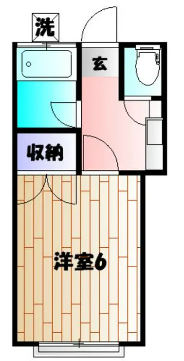 ハイツトシミ 1階階 間取り