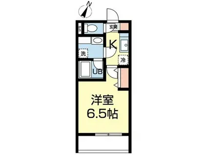 O2 SHIN-YOKOHAMA(1K/1階)の間取り写真