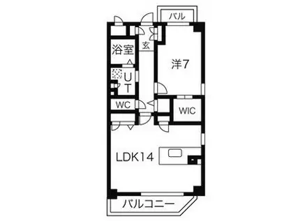 ふくとくイレブン(1SLDK/4階)の間取り写真