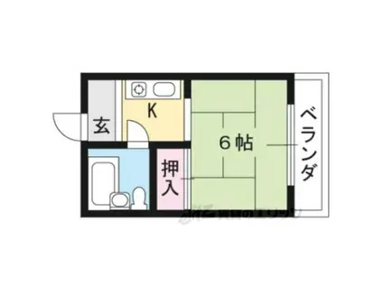 コーポラス前田(ワンルーム/2階)の間取り写真