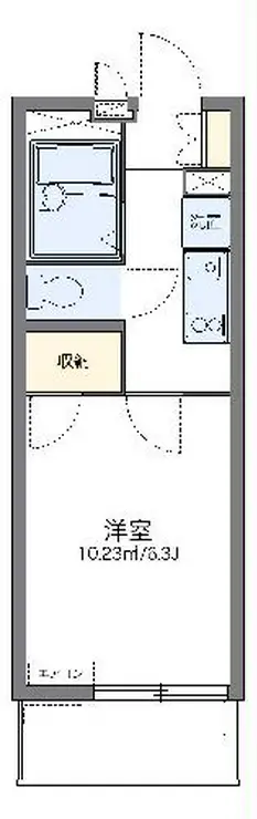 レオパレスアンドゥドゥ 4階階 間取り