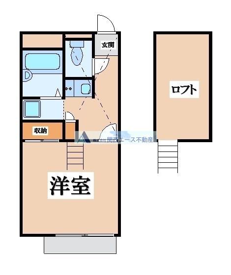 レオパレスコートグラン(1K/1階)の間取り写真