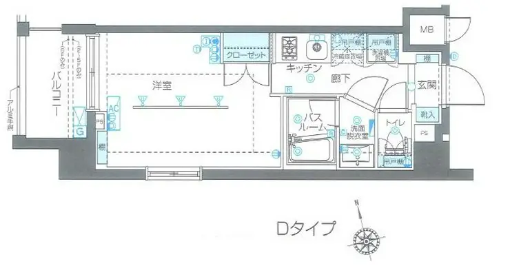 ZOOM品川南 3階階 間取り