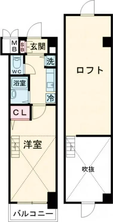 メインステージ野方駅前 3階階 間取り