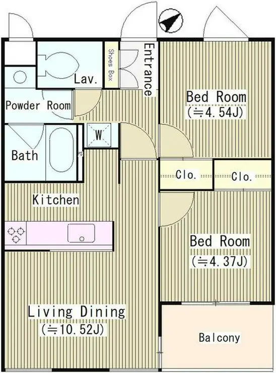 西馬込テラスコート 2階階 間取り