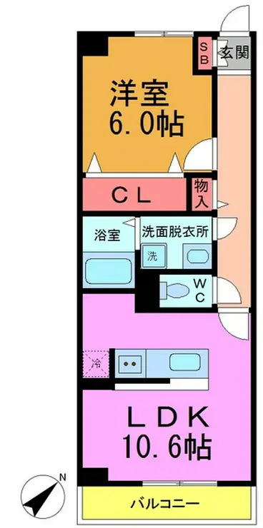 イルテジェンテ 1階階 間取り