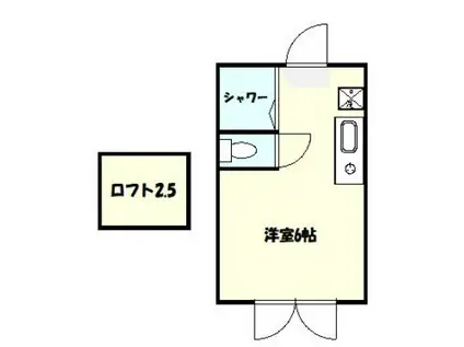 グレースレイア(ワンルーム/2階)の間取り写真