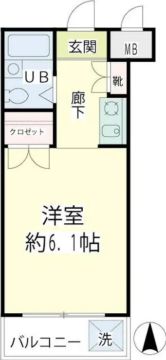 ベルライト能見台 4階階 間取り