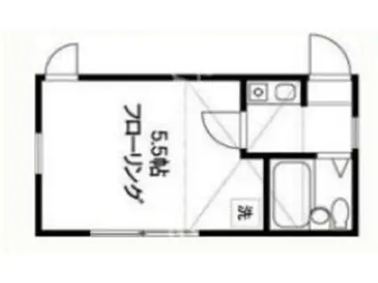 DRホームズ菊川(1K/2階)の間取り写真