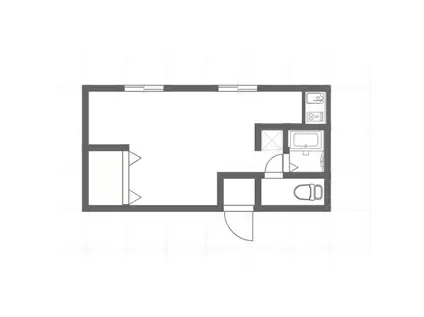 山本ビル(ワンルーム/2階)の間取り写真