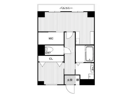 武庫之荘大松プラザ(1LDK/4階)の間取り写真