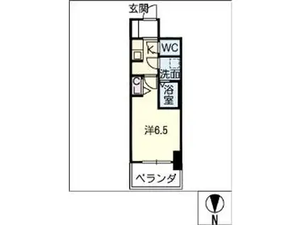 S-RESIDENCE今池駅前 4月1日入居OK部屋あり(1K/4階)の間取り写真
