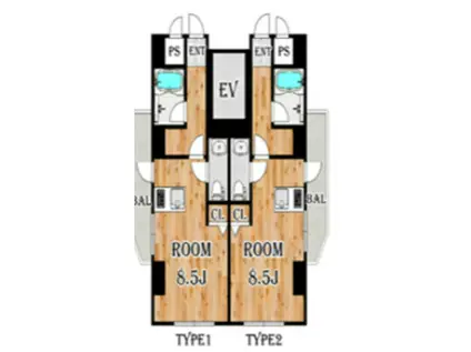 STELLA SENDAIZAKA(ワンルーム/8階)の間取り写真