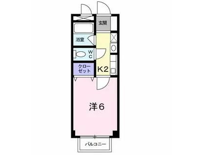 サンリット・SAKURA(1K/1階)の間取り写真