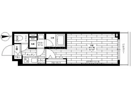 ステージファースト大森町(1K/2階)の間取り写真