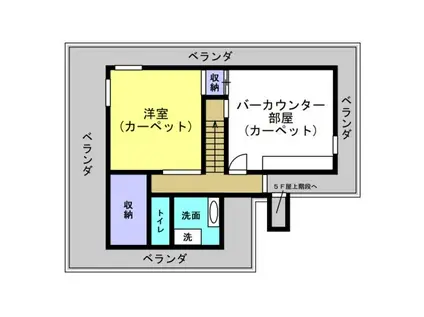 リアライズ甲南山手(5LDK/5階)の間取り写真