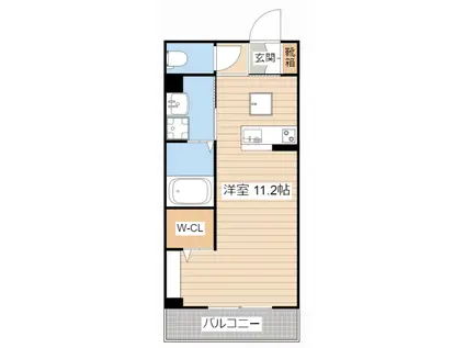 SHAMAISON T.SII(ワンルーム/2階)の間取り写真