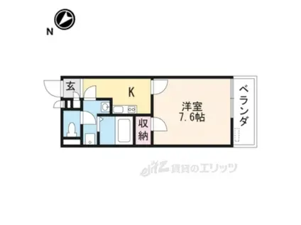 レオネクストハナミズキ(1K/2階)の間取り写真