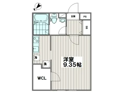 メゾン池袋イースト(ワンルーム/3階)の間取り写真