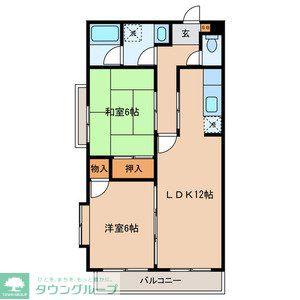 メゾンピュールジョワ(2LDK/3階)の間取り写真