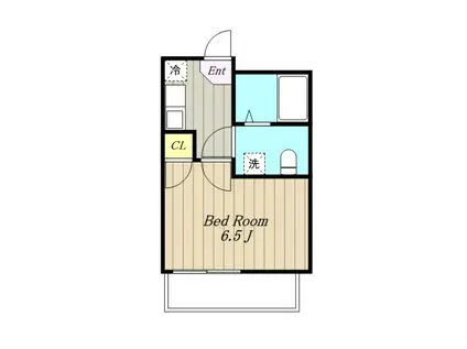 ヌーベルメゾン相模(1K/2階)の間取り写真