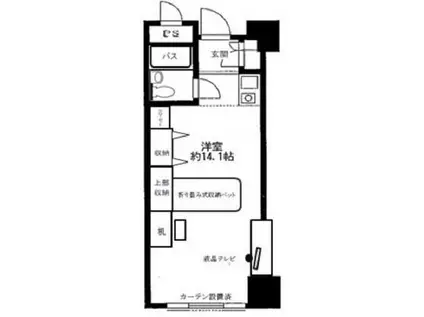 メゾン大塚(ワンルーム/6階)の間取り写真