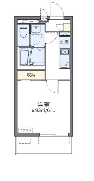 レオネクスト御影中町(1K/1階)の間取り写真