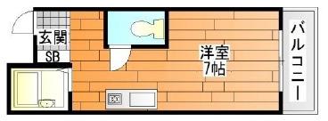 レイナ・ピノ道明寺(ワンルーム/3階)の間取り写真