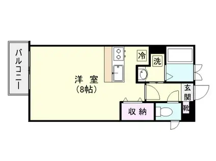 リーベンパレス西千石(ワンルーム/4階)の間取り写真