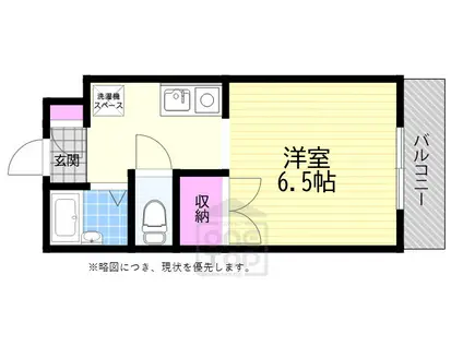 メゾン・エル(1K/1階)の間取り写真