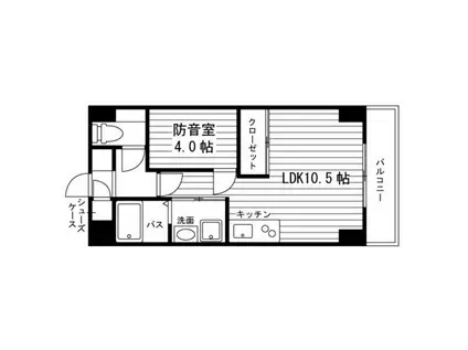 アマービレN16(1LDK/2階)の間取り写真
