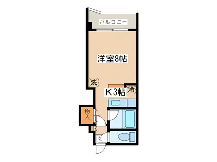 ノースコートサンスイ(1K/7階)の間取り写真