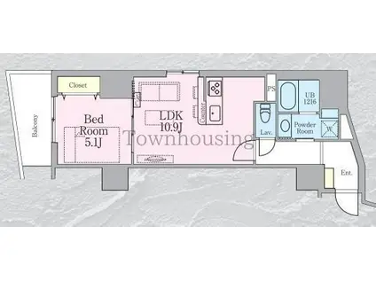 HAON 波音(1LDK/6階)の間取り写真