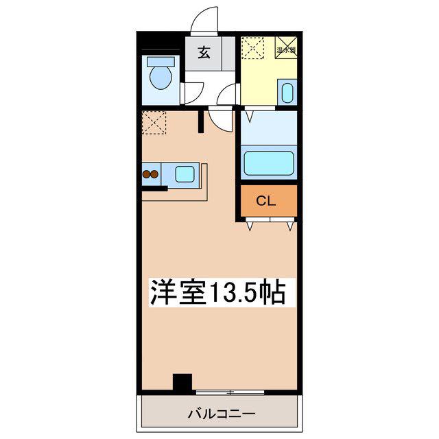 VILLE EST(ワンルーム/3階)の間取り写真