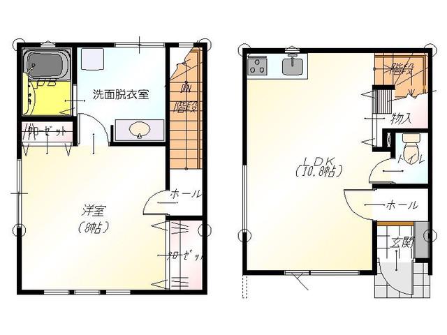 DUAL D-BOX(1LDK/1階)の間取り写真