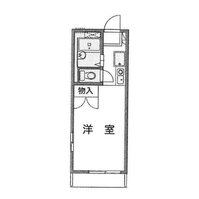 エスペランサ(1K/1階)の間取り写真