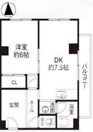 STELLA王子公園(1LDK/3階)の間取り写真