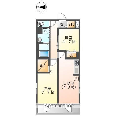 三好3丁目マンション工事(2LDK/1階)の間取り写真