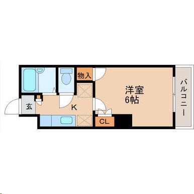 アーバンハイツ双葉ヶ丘(1K/1階)の間取り写真