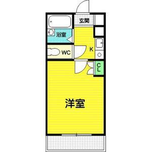 エムロード蒲生(1K/6階)の間取り写真